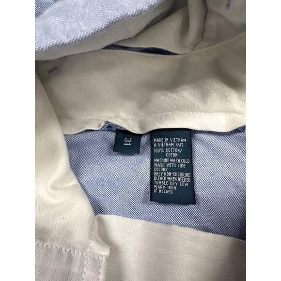 Polo by Ralph Lauren Preston Flat Front 100% Cotton Blue Chino Shorts Sz 31 - Picture 7 of 10